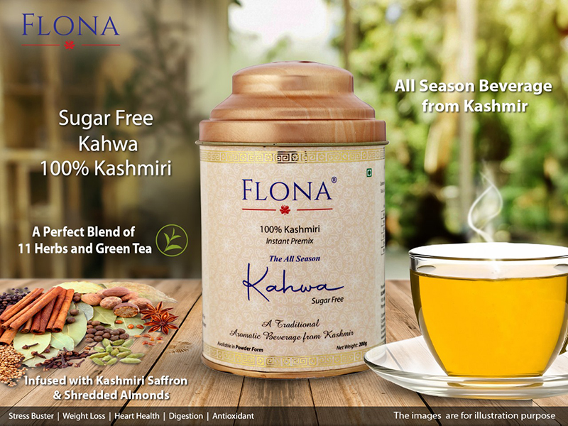 Flona Kashmiri Kahwa Premix (sugar free)
