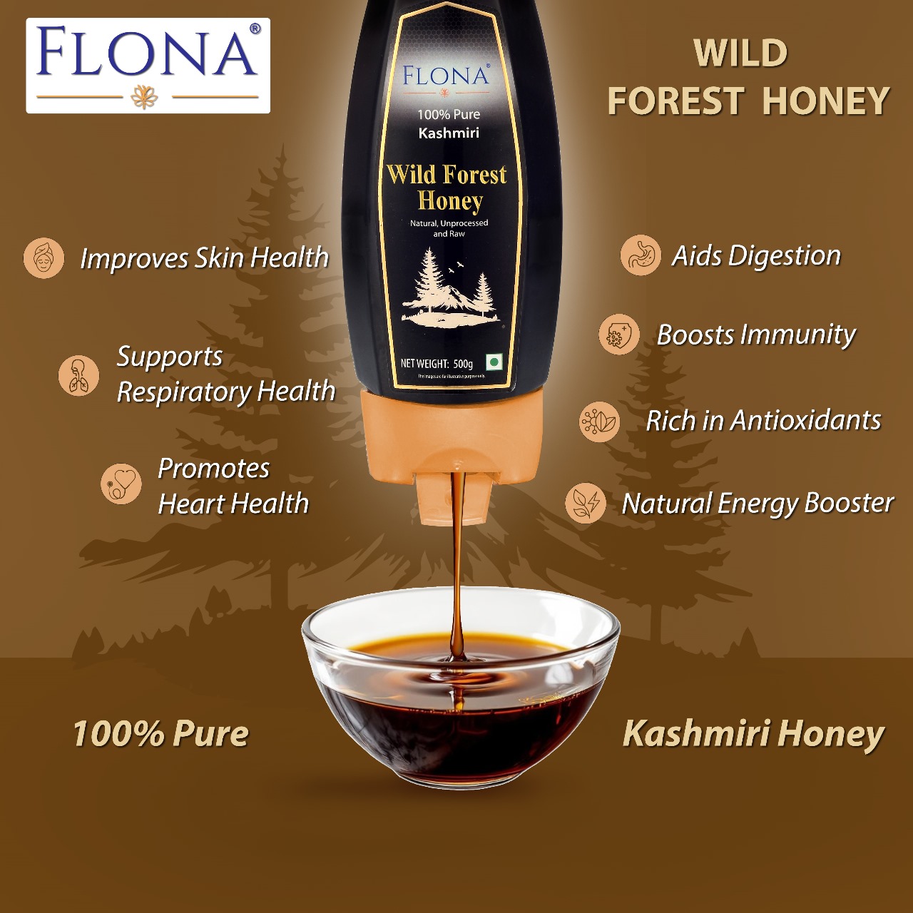 FLONA Wild Forest Honey